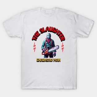 horror movies chainsaw man pixel art T-Shirt